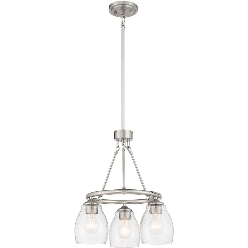 Winsley 3 Light 17 inch Brushed Nickel Chandelier Ceiling Light