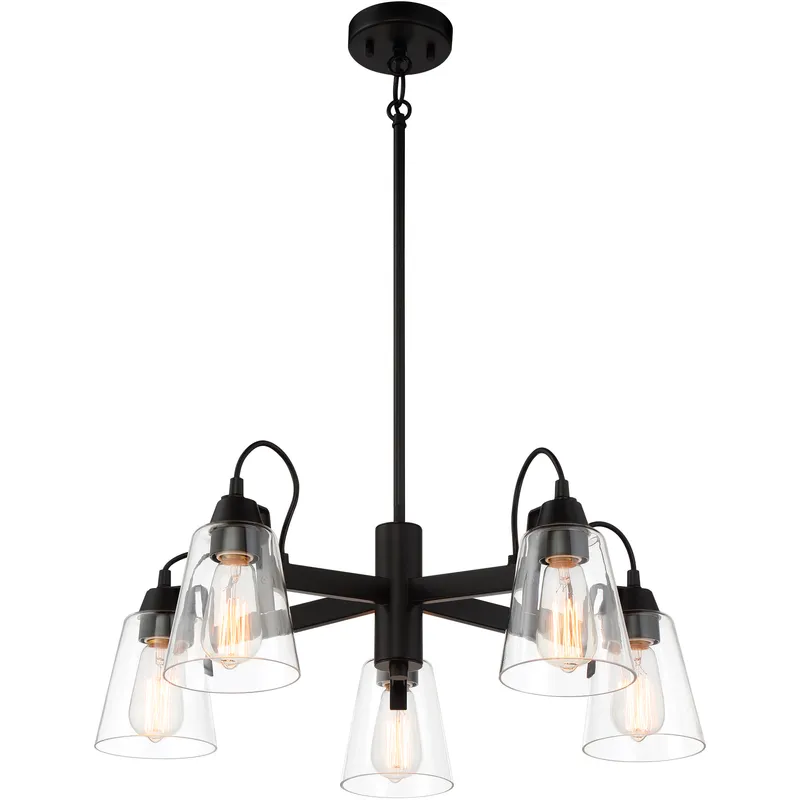 Beckonridge 5 Light 26 inch Coal Chandelier Ceiling Light