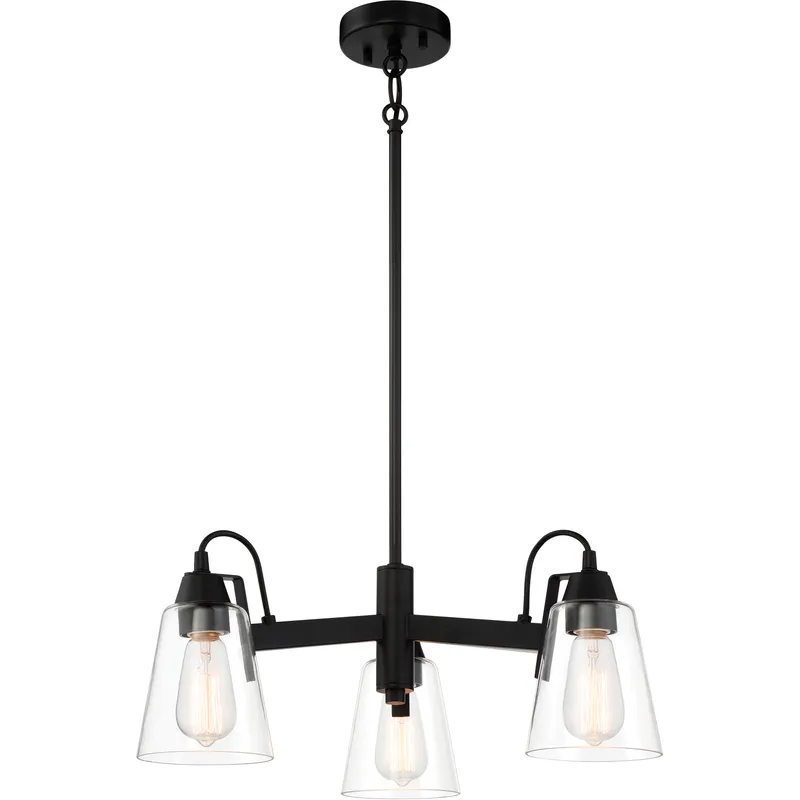 Beckonridge 3 Light 22 inch Coal Chandelier Ceiling Light