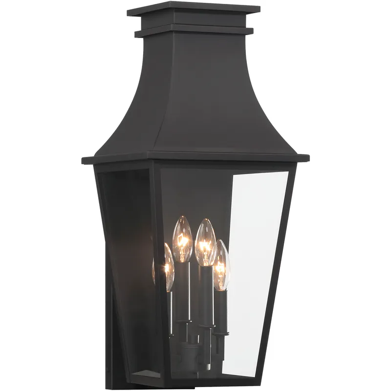 Gloucester 4 Light 22 inch Sand Coal Outdoor Wall Mount, The Great Outdoors