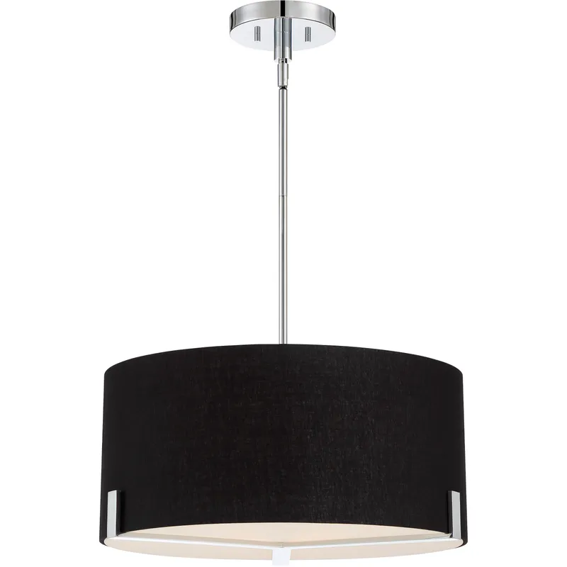 Westboro Boulevard 3 Light 20 inch Weathered Antique Brass Pendant Ceiling Light in Chrome