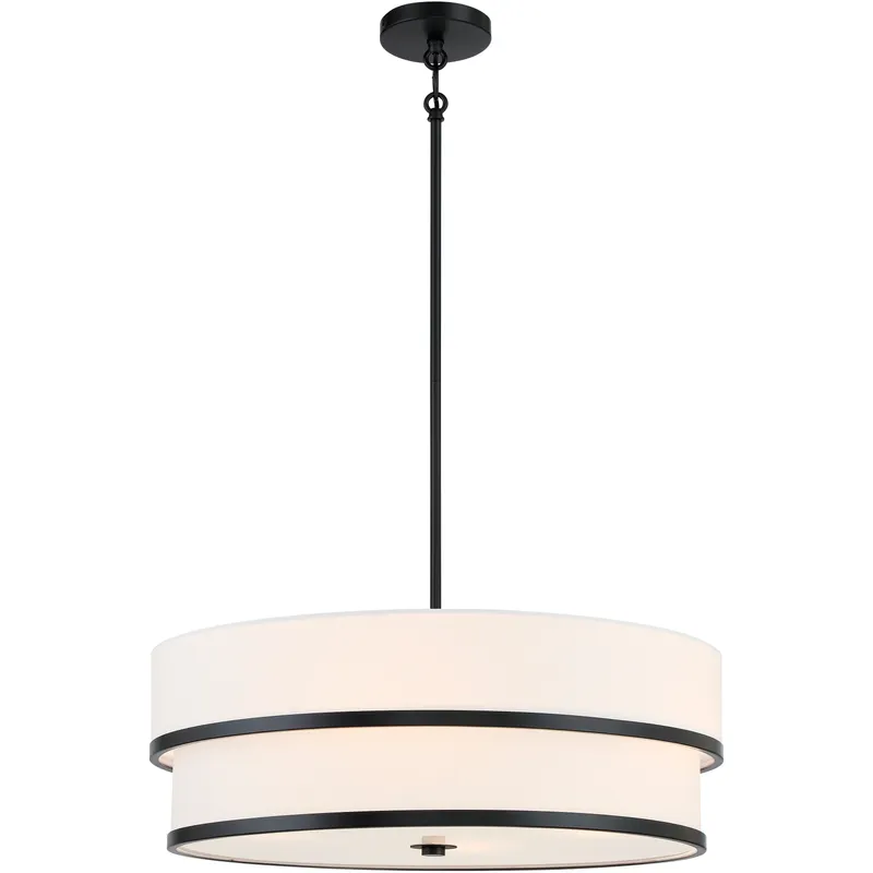 Cascade 4 Light Coal Pendant Ceiling Light