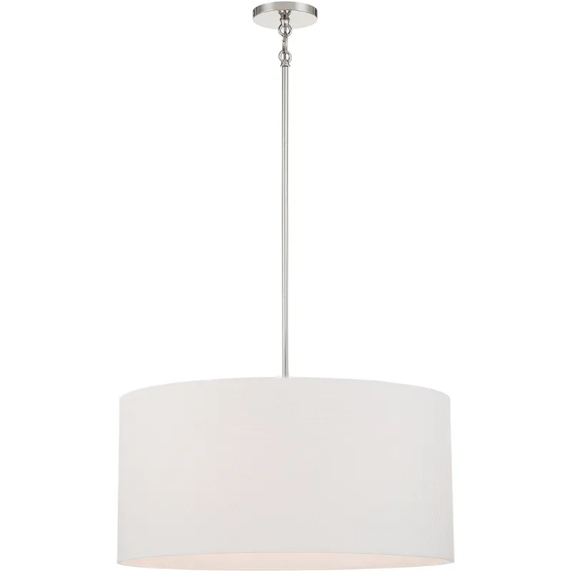 Palmetto 6 Light 24.5 inch Polished Nickel Pendant Ceiling Light