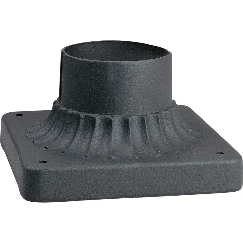 The Great Outdoors 5.88 inch Sand Coal Outdoor Pier Mount, The Great Outdoors
