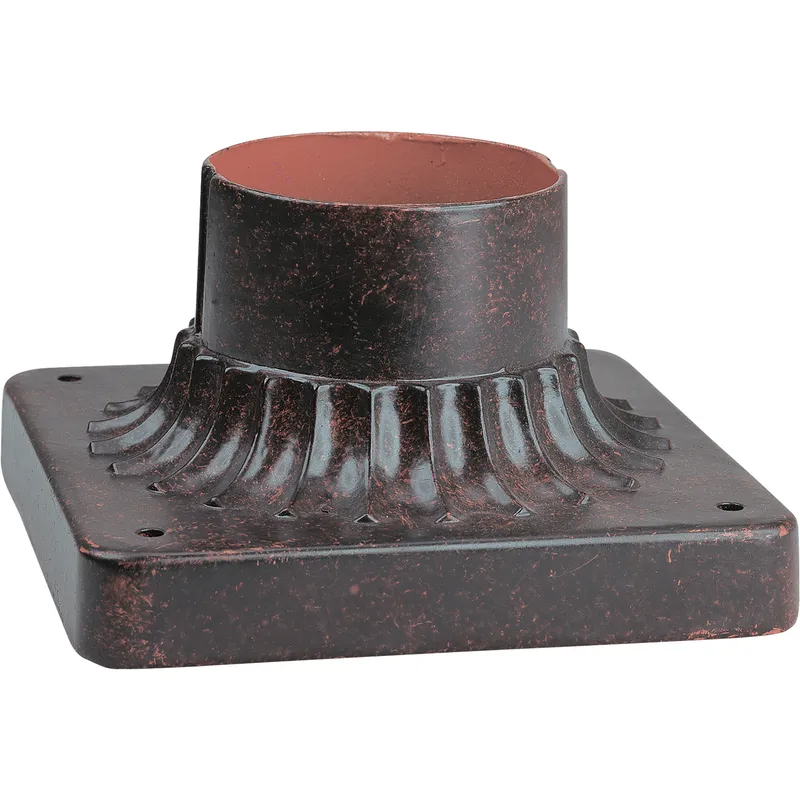 The Great Outdoors 5.75 inch Corona Bronze Outdoor Pier Mount, The Great Outdoors