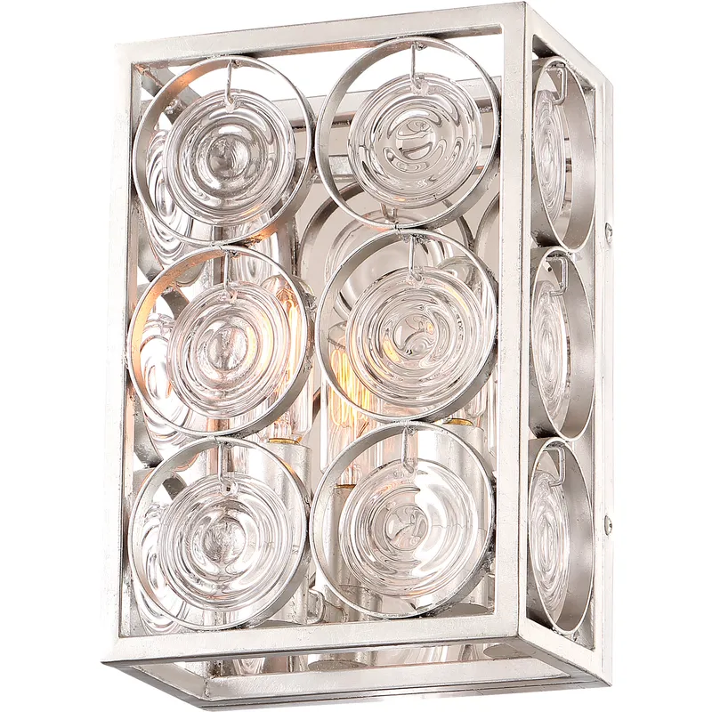 Culture Chic 2 Light 6.75 inch Catalina Silver Wall Sconce Wall Light