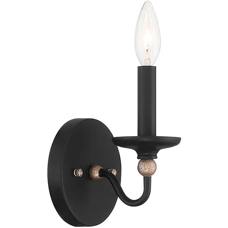 Westchester County 1 Light 5 inch Sand Coal/Skyline Gold Leaf Wall Sconce Wall Light