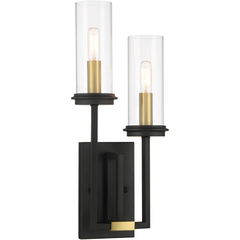 Hillstone 2 Light 8.25 inch Soft Brass And Sand Coal Wall Sconce Wall Light