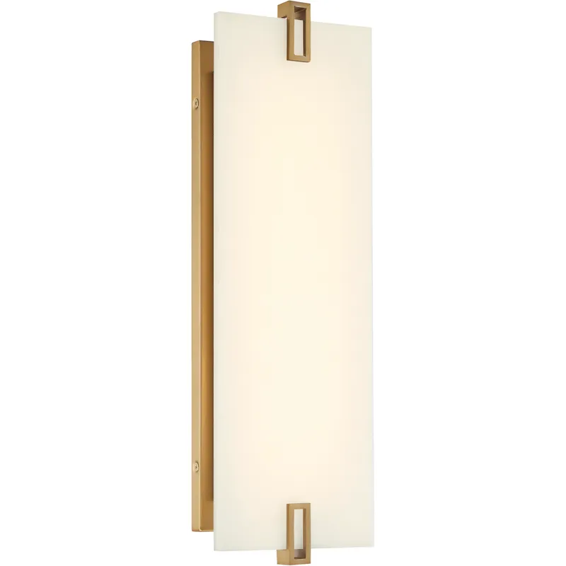 Aizen LED 6 inch Soft Brass Wall Mount Wall Light