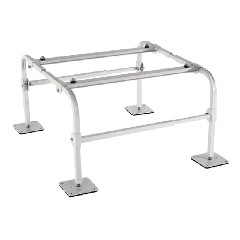 Mitsubishi Electric QSMS1802M Dual-Fan Mini-Split Condenser Stand 18 in 6 x 6 Foot Pads