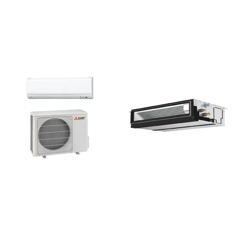 MITSUBISHI ELECTRIC Single-Zone PUZ-AK12NL+PEAD-AA12NL - 12.4K BTU 20 SEER2 Ducted Heat Pump System