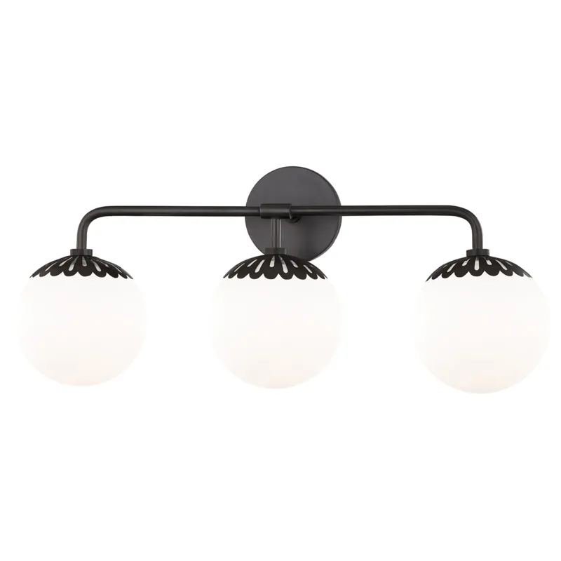 Paige 3 Light 23.25 inch Old Bronze Bath Vanity Wall Light