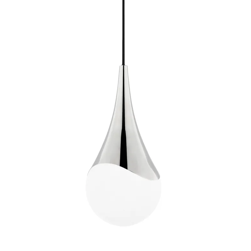 Ariana 1 Light 7.5 inch Polished Nickel Pendant Ceiling Light