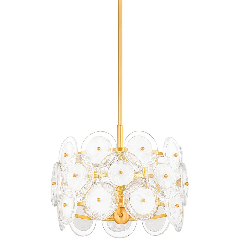 Zoella 3 Light 15.75 inch Aged Brass Pendant Ceiling Light