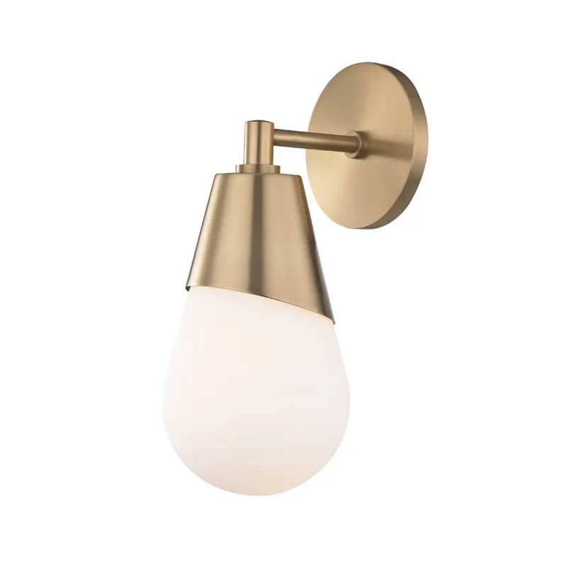 Cora 1 Light 5 inch Aged Brass Wall Sconce Wall Light