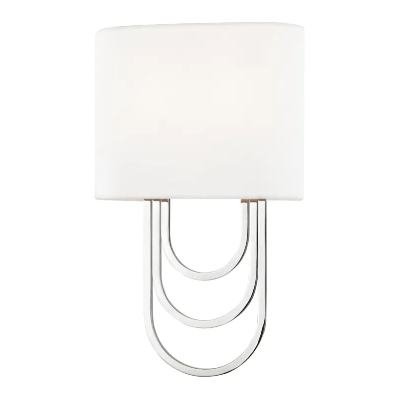 Farah 2 Light 8 inch Polished Nickel ADA Wall Sconce Wall Light