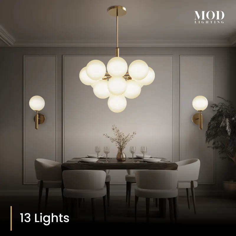 MOD Lighting Angelica Pendant — 13 Lights / Warm White (3000K)