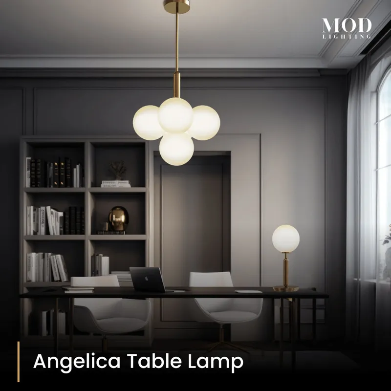 MOD Lighting Angelica · Solid Brass Table Lamp — Warm White (3000K)