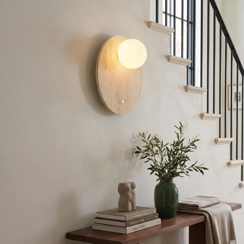 MOD Lighting Arabella · Travertine Stone Wall Sconce