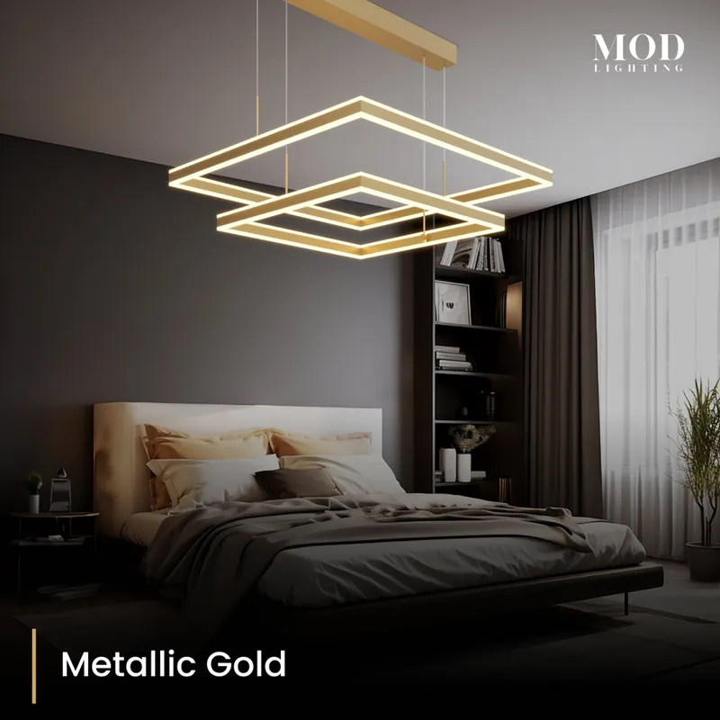 MOD Lighting Arcade — Metallic Gold / Warm White (3000K)
