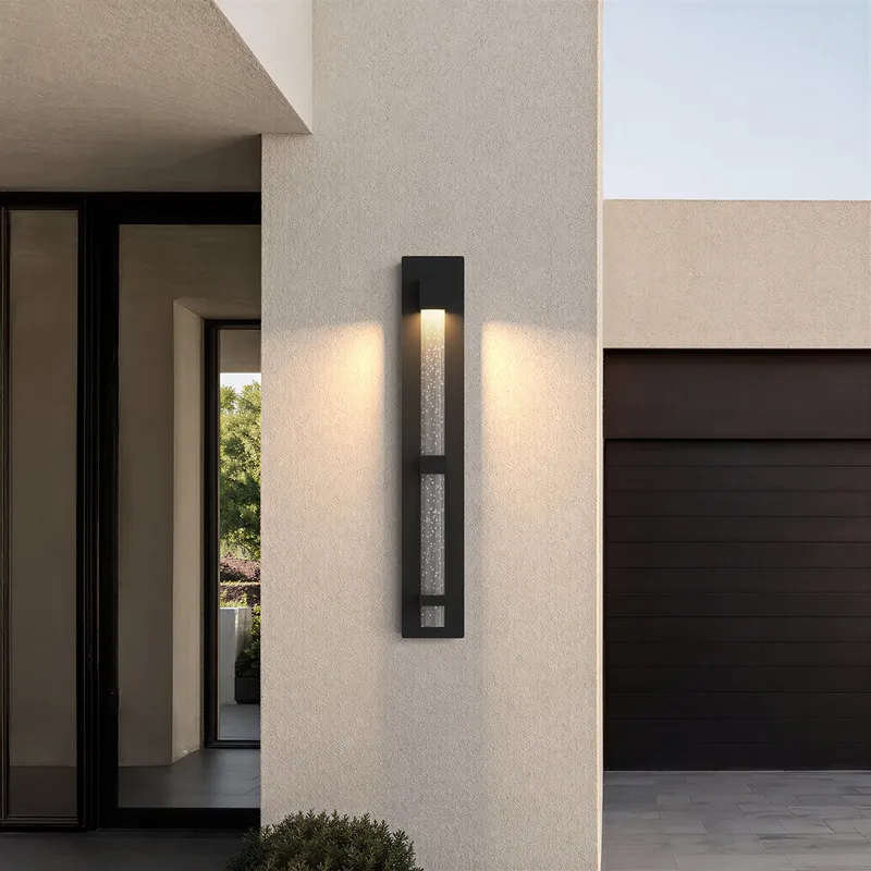 MOD Lighting Astra (Open Box) · Starry Glow Steel Outdoor Sconce — 29" / Warm White (3000K)