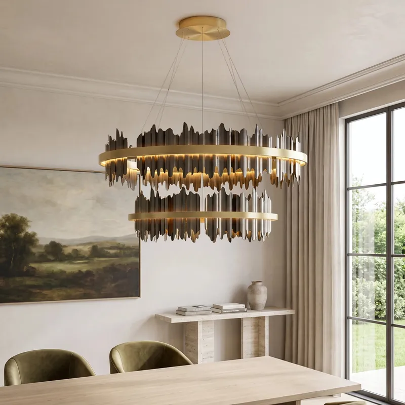 MOD Lighting Aurelius (Smart) — Jet Black / Double Layer - Medium / App + Remote Control