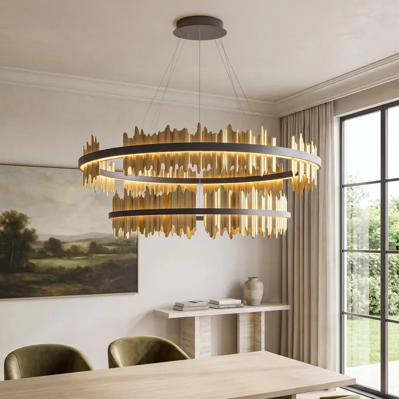 MOD Lighting Aurelius (Smart) — Polished Gold / Double Layer - Large / App + Remote Control