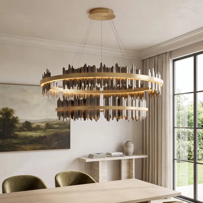 MOD Lighting Aurelius (Smart) — Jet Black / Double Layer - Large / App + Remote Control