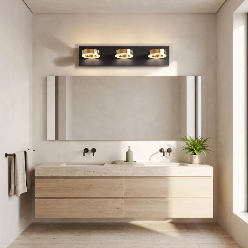 MOD Lighting Aurora · Three-Circle Vanity Light in Black
