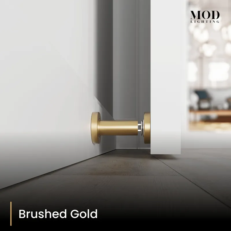MOD Lighting Avi Door Stop — Brushed Gold / Pack of 2