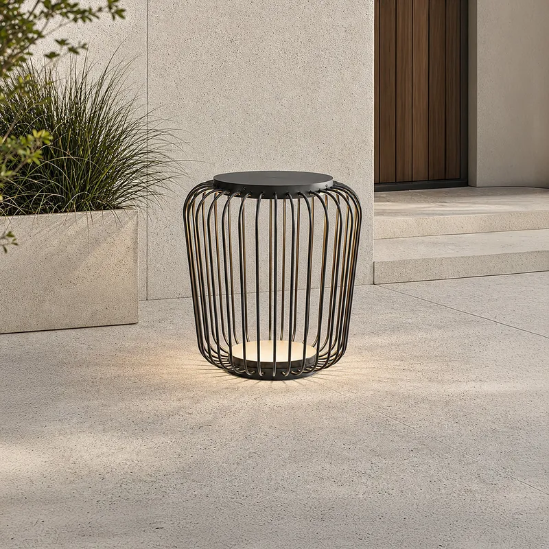 MOD Lighting Cedar · Outdoor Lantern and Side Table