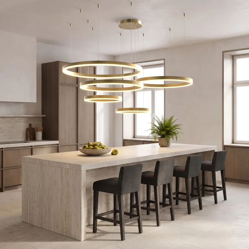 MOD Lighting Charlotte (Smart) — Gold / 5 Rings / App + Remote Control