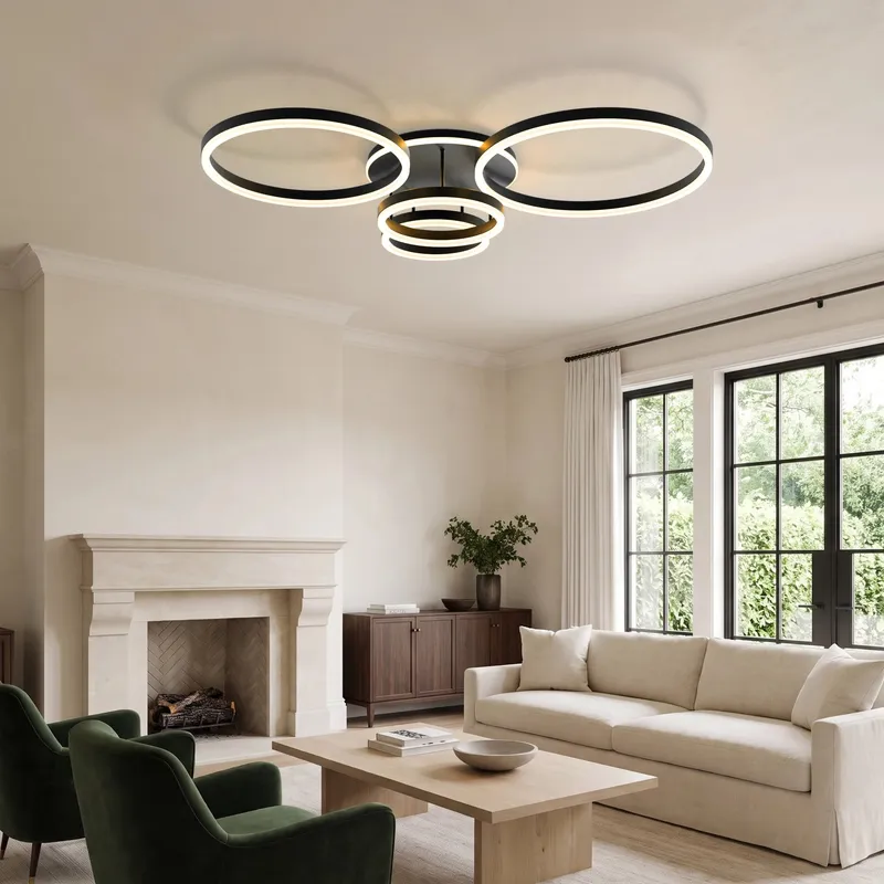 MOD Lighting Chloe — Black Ash / 5 Circles / Warm White (3000K)