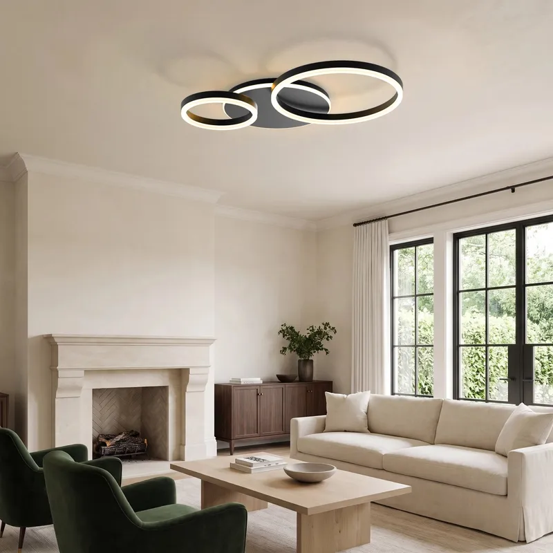 MOD Lighting Chloe — Black Ash / 3 Circles / Warm White (3000K)