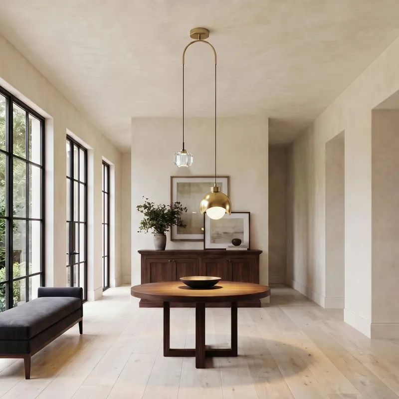 MOD Lighting Diana · Cascading Crystal Pendant in Gold — Warm White (3000K)