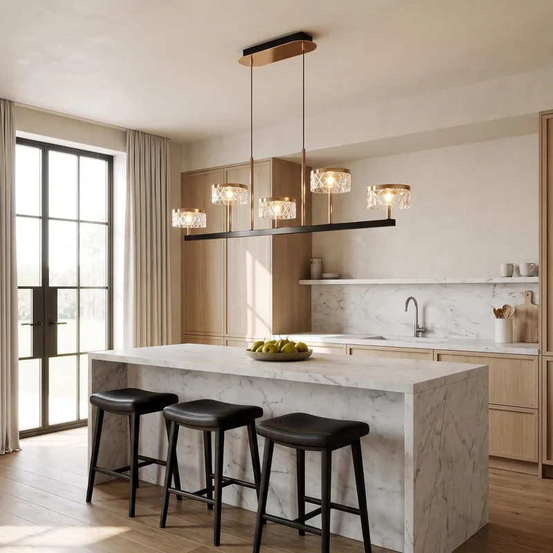 MOD Lighting Emma · Gold and Pearl Black Pendant Light
