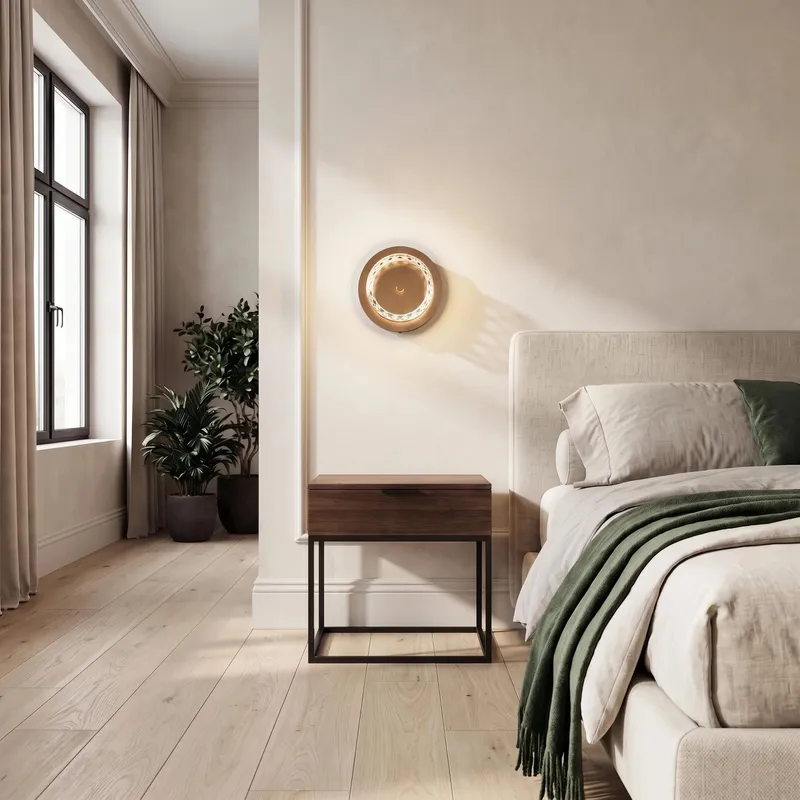 MOD Lighting Emma · Gold and Pearl Black Wall Sconce