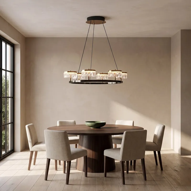 MOD Lighting Emma Hanging Chandelier — Single Layer / Warm White (3000K)