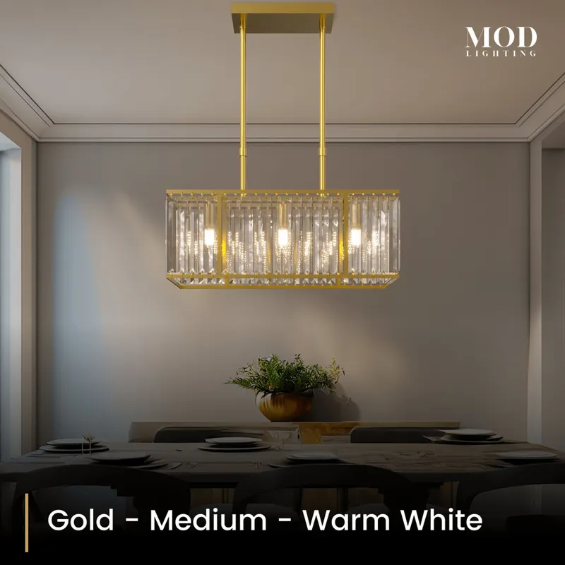MOD Lighting Gabriella — Metallic Gold / Medium / Warm White (3000K)