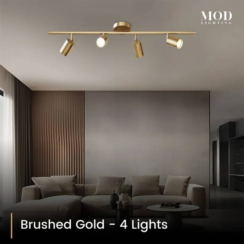 MOD Lighting Harris — Brushed Gold / 4 Lights / Warm White (3000K)