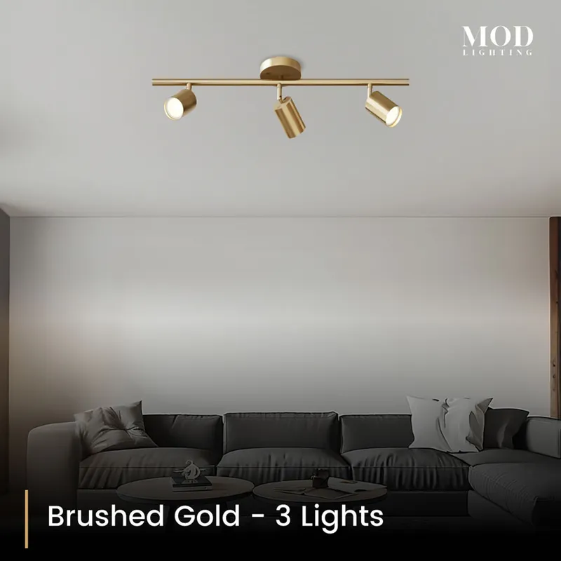 MOD Lighting Harris — Brushed Gold / 3 Lights / Warm White (3000K)
