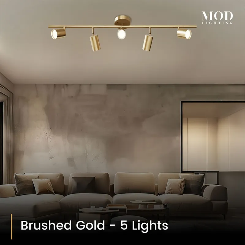 MOD Lighting Harris — Brushed Gold / 5 Lights / Warm White (3000K)
