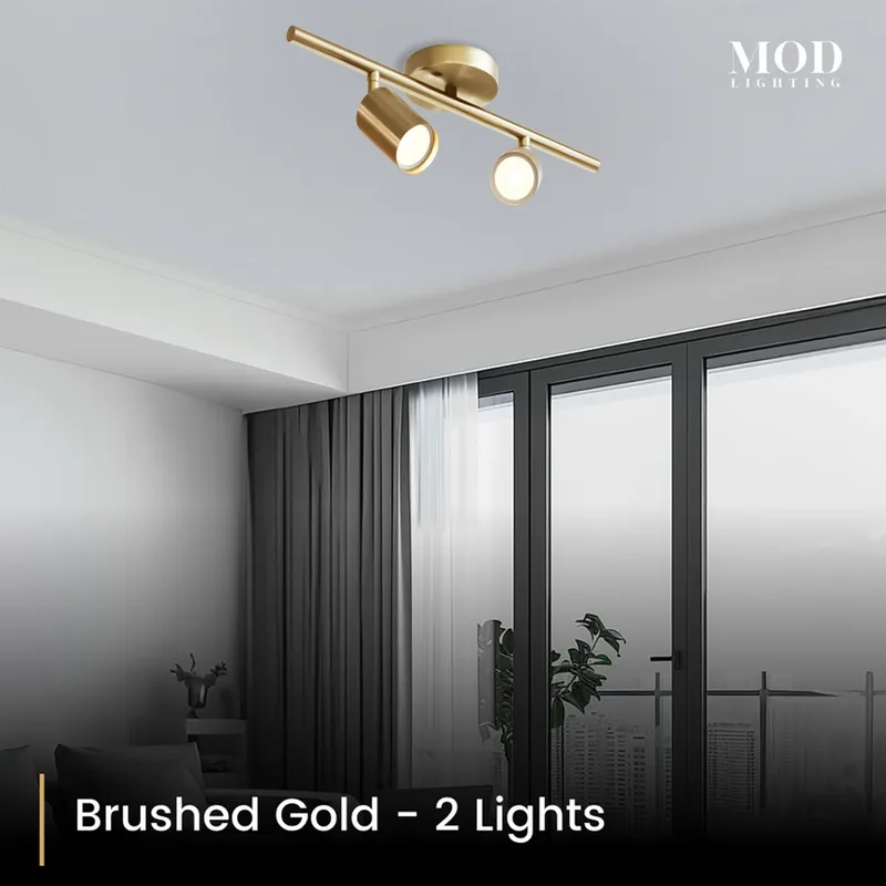 MOD Lighting Harris — Brushed Gold / 2 Lights / Warm White (3000K)