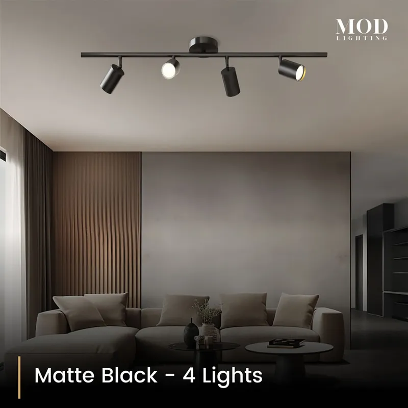 MOD Lighting Harris — Matte Black / 4 Lights / Warm White (3000K)