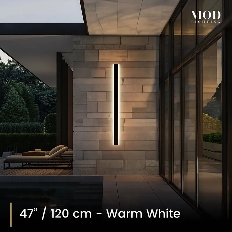 MOD Lighting Haylen (Open Box UK) · Waterproof LED Outdoor Wall Light — 47" / 3 Colors + Remote Dimming