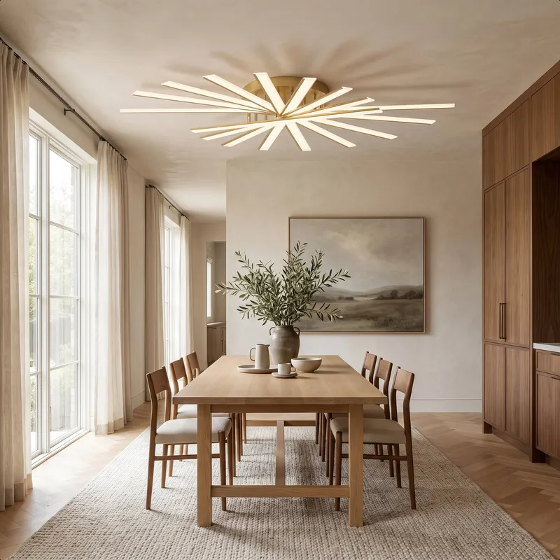 MOD Lighting Jayce — Metallic Gold / 47" x 7" / Warm White (3000K)