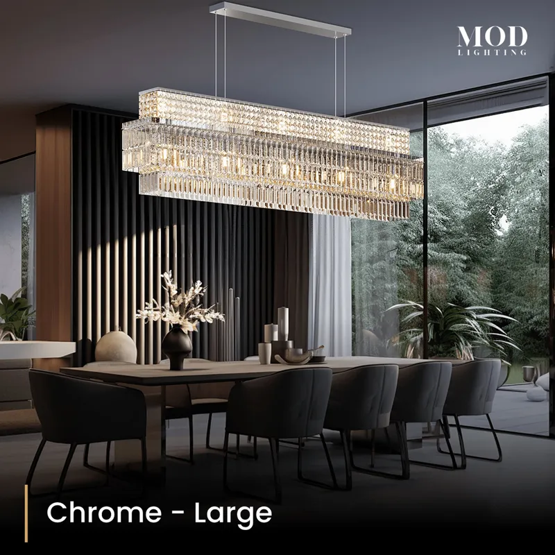 MOD Lighting Krystal — Chrome / Large / Warm White (3000K)