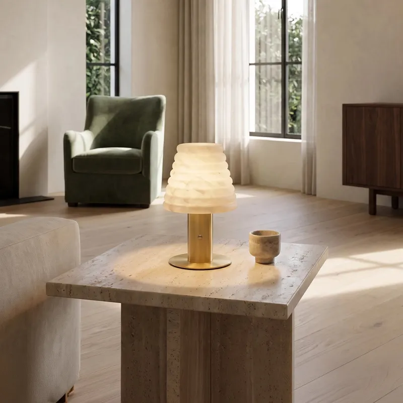 MOD Lighting Lumina Rechargeable Alabaster Table Lamp