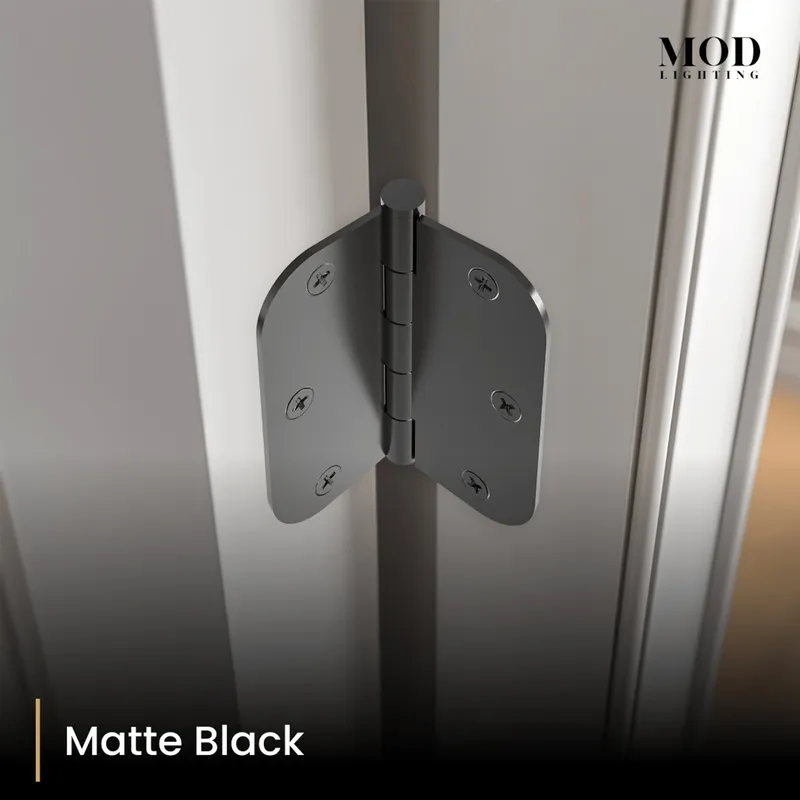 MOD Lighting Modern Door Hinge — Matte Black / Pack of 6