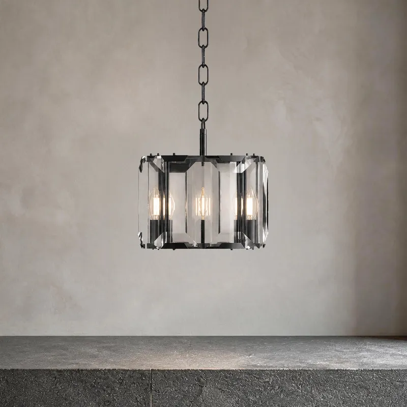 MOD Lighting Solara Mini Pendant — Brushed Graphite / Square / Warm White (3000K)